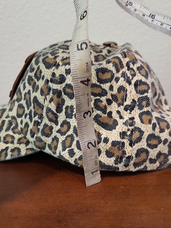 Upcycled Luxury leopard Ballcap Hat